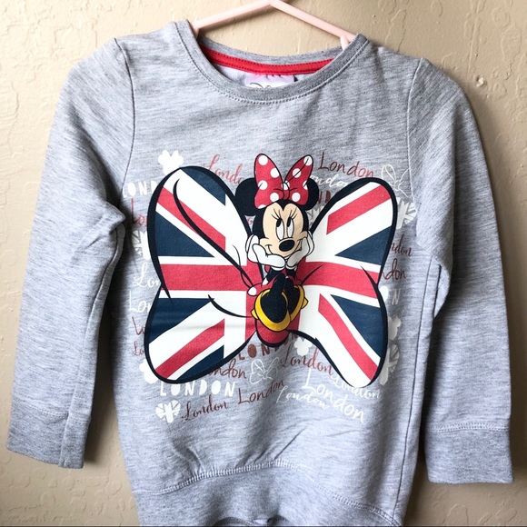 Disney Little Girl Gray Minnie Sweatshirt 2T - Picture 4 of 9